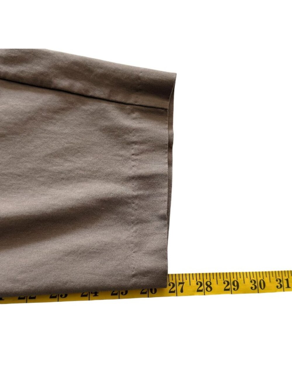 Alfred Dunner Womens Plus-Size 20W Cropped Stretch Pants In Taupe Brown - Picture 13 of 14